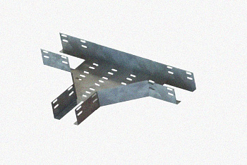 Лоток тройниковый перфорированный ОТ 400х65 УХЛ1, горячее цинкование S1,5