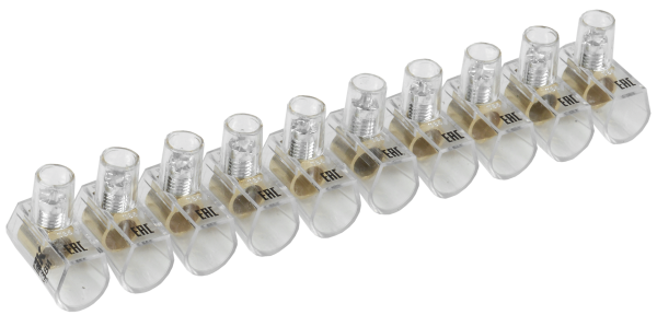 Зажим винтовой концевой изолированный КЗВИ 6,0мм2 (10x1) IEK