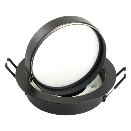 Светильник потолочный встраиваемый, 15W 230V GX53, черный, круг, без лампы, DL507 Feron