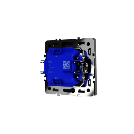 Выключатель встраиваемый Voltum S70 одноклавишный 10А, (титан)