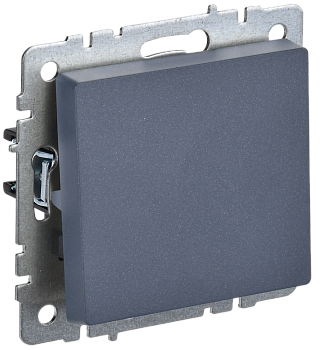 BRITE Выключатель 1-клавишный проходной 10А ВС10-1-6-БрМ маренго IEK