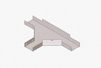 Лоток тройниковый замковый глухой ОТЗГ 100х110 УХЛ1, горячее цинкование, S1,5