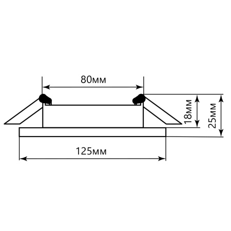 Светильник встр. с белой LED подсветкой Feron CD5023 потолочный GX53 без лампы, матовый круг