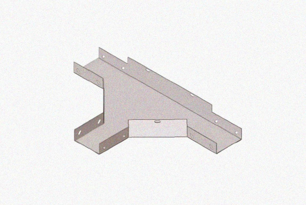 Лоток тройниковый замковый глухой ОТЗГ 100х110 УХЛ1, горячее цинкование, S1,5
