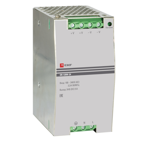 Блок питания 24В DR-120W-24 PROxima EKF