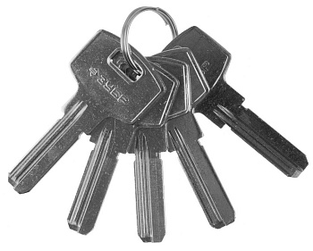 Заготовка ключа "ЭКСПЕРТ" для цилиндровых механизмов, компьютерный тип, 5 шт. ЗУБР