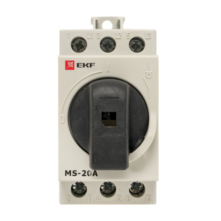 Рубильник модульный MS-20A 3П на DIN-рейку PROxima EKF