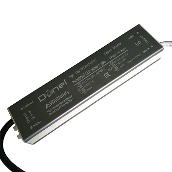 Donel, 75Вт,DC24В,3.12А, IP67, 180x40x23мм,блок питания для светодиодной ленты,серия:DN8HF