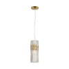 Подвес E14 1*40W MERKALE матов.золотой/прозрачный/стекло/ ODEON LIGHT