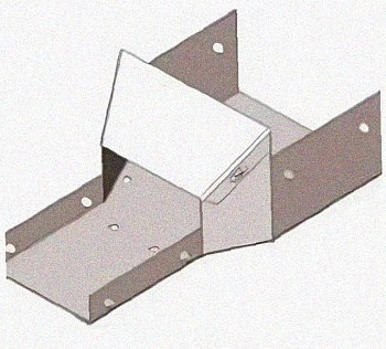 Лоток переходной замковый ЛПЗ 300х65-200х65 УХЛ1, горячее цинкование, S1,5