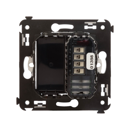 Диммер кнопочный в стену для LED ламп, "Avanti", "Черный квадрат" DKC