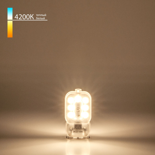 Светодиодная лампа JCD G9 3Вт 4200К (a049867) Elektrostandard Светодиодная лампа JCD G9 3Вт 4200К (a049867) Elektrostandard