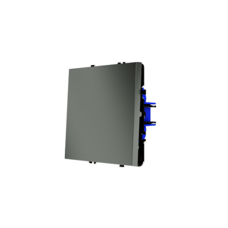 Проходной переключатель встраиваемый Voltum S70 одноклавишный 10А, (титан)