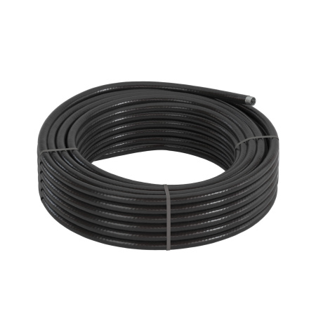 Металлорукав DN 20мм в гладкой ПВХ изоляции, Dвн 20,5 мм, Dнар 27,0, 50 м, цвет чёрный DKC