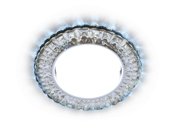 Встраиваемый точечный светильник со светодиодной лентой G315 CL/CLD хром/прозрачный GX53+3W(LED COLD) Ambrella Light