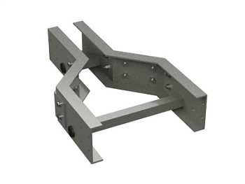 Переходник центральный H100, 600/400, стеклопластик G5 DKC