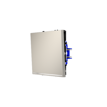 Выключатель встраиваемый Voltum S70 одноклавишный с подсветкой 10А, (кашемир)