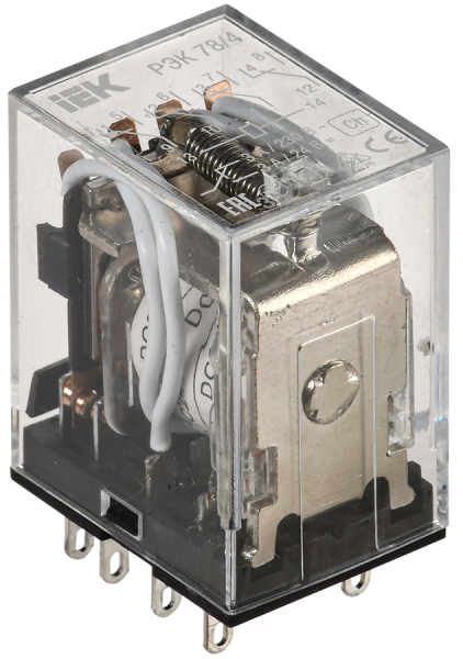 Реле промежуточное РЭК78/4(MY4) 3А 24В DC IEK