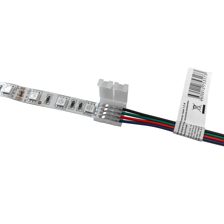09-03 Коннектор для подключения ленты 10мм (5050 RGB), провод 150мм APEYRON