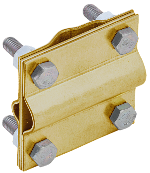 Зажим заземления крестообразный стержень-полоса/пруток латунь IEK