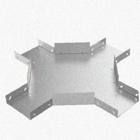 Лоток крестообразный замковый перфорированный КМЗ 600х80 УХЛ1, горячее цинкование, S1,5