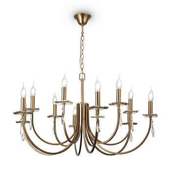 Люстра 12*E14 40Вт Латунь IP20 Forte FR1006PL-12G Freya