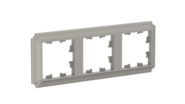 ATLASDESIGN ANTIQUE 3-постовая РАМКА, универсальная, ШАМПАНЬ Schneider Electric