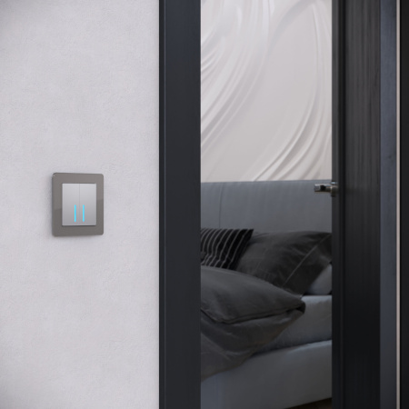 Acrylic Рамка на 1 пост графит Werkel