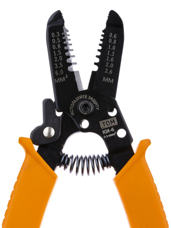 Клещи для снятия изоляции КИ-6, сечение зачищаемого провода 0,3-6 мм "МастерЭлектрик" TDM Клещи для снятия изоляции КИ-6, сечение зачищаемого провода 0,3-6 мм "МастерЭлектрик" TDM