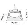 Встраиваемый светильник 1*GU10 50Вт Белый IP20 Dot DL029-2-01W Technical