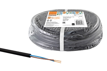 Провод ПВСмб 2х2,5 (10м), черный Народный