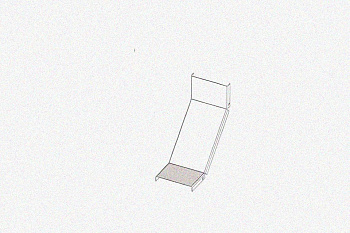 Крышка лотка КЛП 250х50-90 У3 для поворота трассы вверх на 90, окрашенная, S1,0