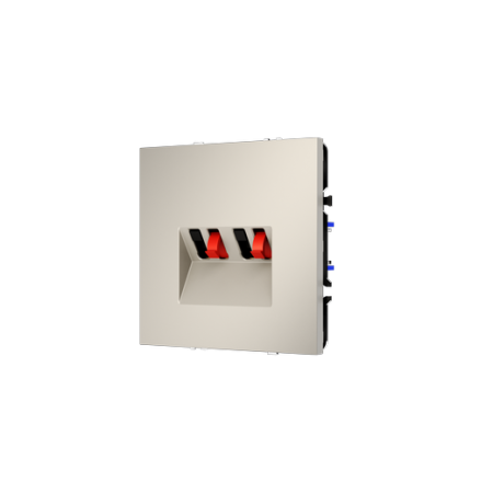 Розетка акустическая встраиваемая Voltum S70 4-местная, (кашемир)