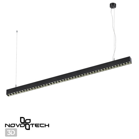 Св-к накл./подвесной св/д IP20 LED 4000K 40W 220V ITER черный C NOVOTECH