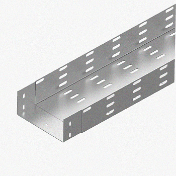 Лоток монтажный цельный перфорированный ЛМЦ250х65х2000 У3, окрашенный, S1,0