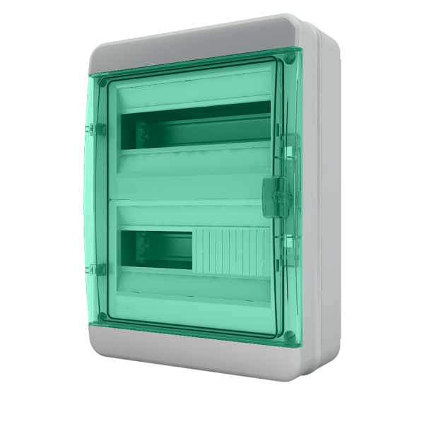 Щит навесной ЩРН-П 24 мод. зеленая крышка IP65 BNZ 65-24-1 Tekfor