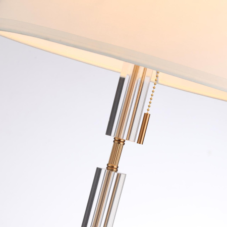 Торшер E27 1*60W LONDON бронзовый/белый/абажур ткань ODEON LIGHT