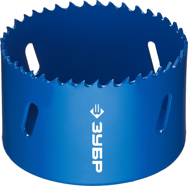 70мм, коронка биметаллическая, быстрорежущая сталь ЗУБР