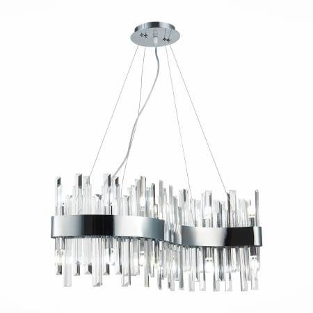 Светильник подвесной Хром/Хром, Прозрачный G9 12*5Вт SL1160.113.12 ST LUCE