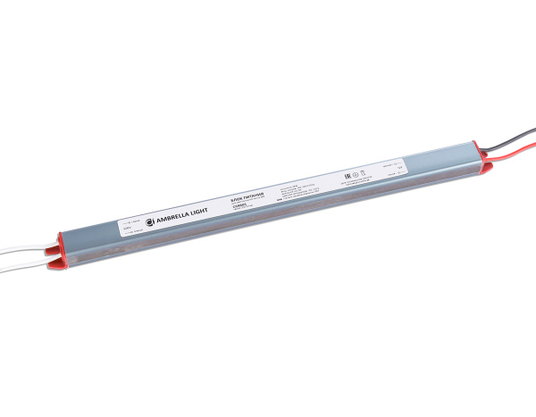 Блок питания ультратонкий для светодиодной ленты 12V 36W 3A IP67 185-260V 292*18*14.8 GS9805 Ambrella Light