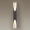 Настенный св-к LED 3000K 12W 220V WHITNEY черный/серебр/металл ODEON LIGHT