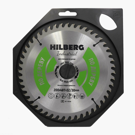 Диск пильный Industrial Дерево 200*32/30*48Т HW204 Hilberg