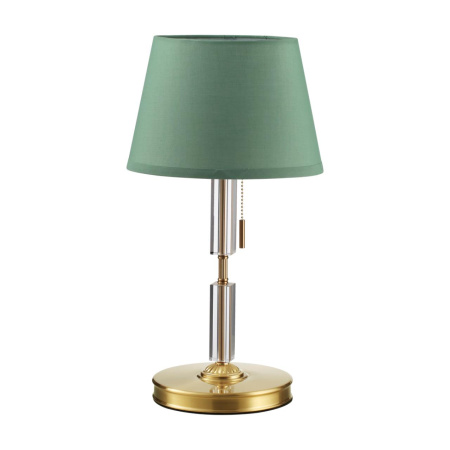 Настольная лампа E27 1*60W LONDON бронзовый/зеленый/абажур ткань ODEON LIGHT
