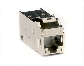 Модуль Keystone RJ45 CAT6 экранированный, серебристый (форм-фактор МС) DKC