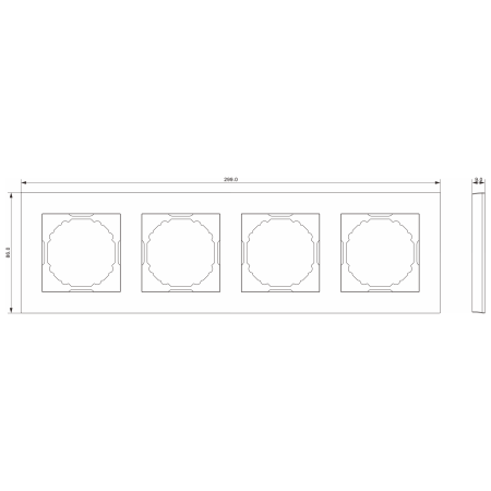 Donel A07 шампань рамка 4-я, серия DB
