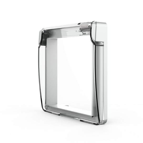 Влагозащитная крышка для розетки серая Livolo