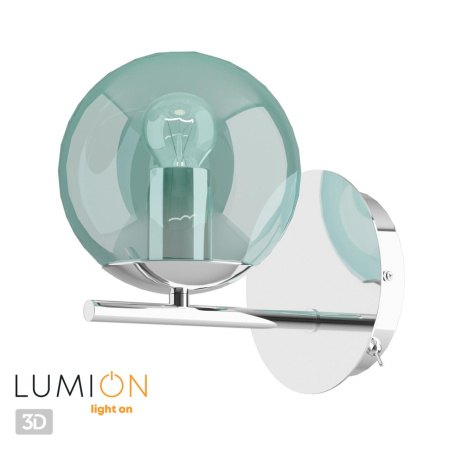 Бра E14 1*40W 220V SIERRA хром,голубой LUMION