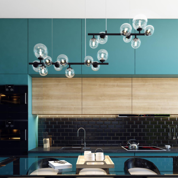 Люстра G9 10*40W TOVI черный/прозрачный ODEON LIGHT