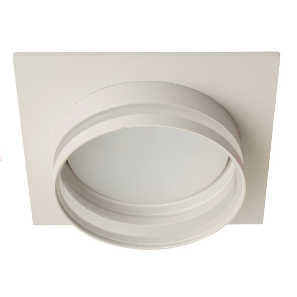 Светильник потолочный встраиваемый, 15W 230V GX53, белый, квадрат, без лампы, DL503 LUNA Feron