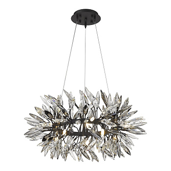 Люстра подвесная Черный/Прозрачный G4 15*10Вт WE118.15.023 WERTMARK